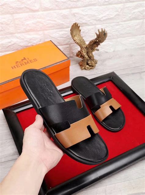 hermes fake slippers|Hermes male slippers.